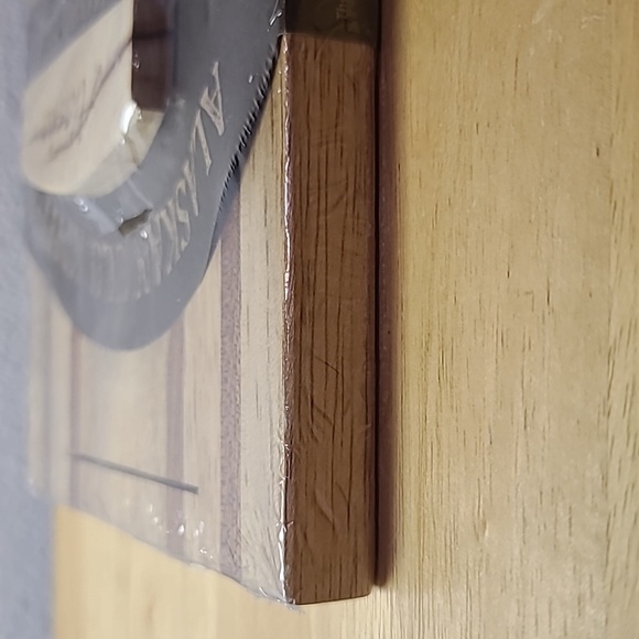 ALASKAN ULU CURVED KNIFE & WOOD CHOPPING BOWLSET - Picture 4 of 4